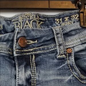 Buckle Black Skinny Jeans